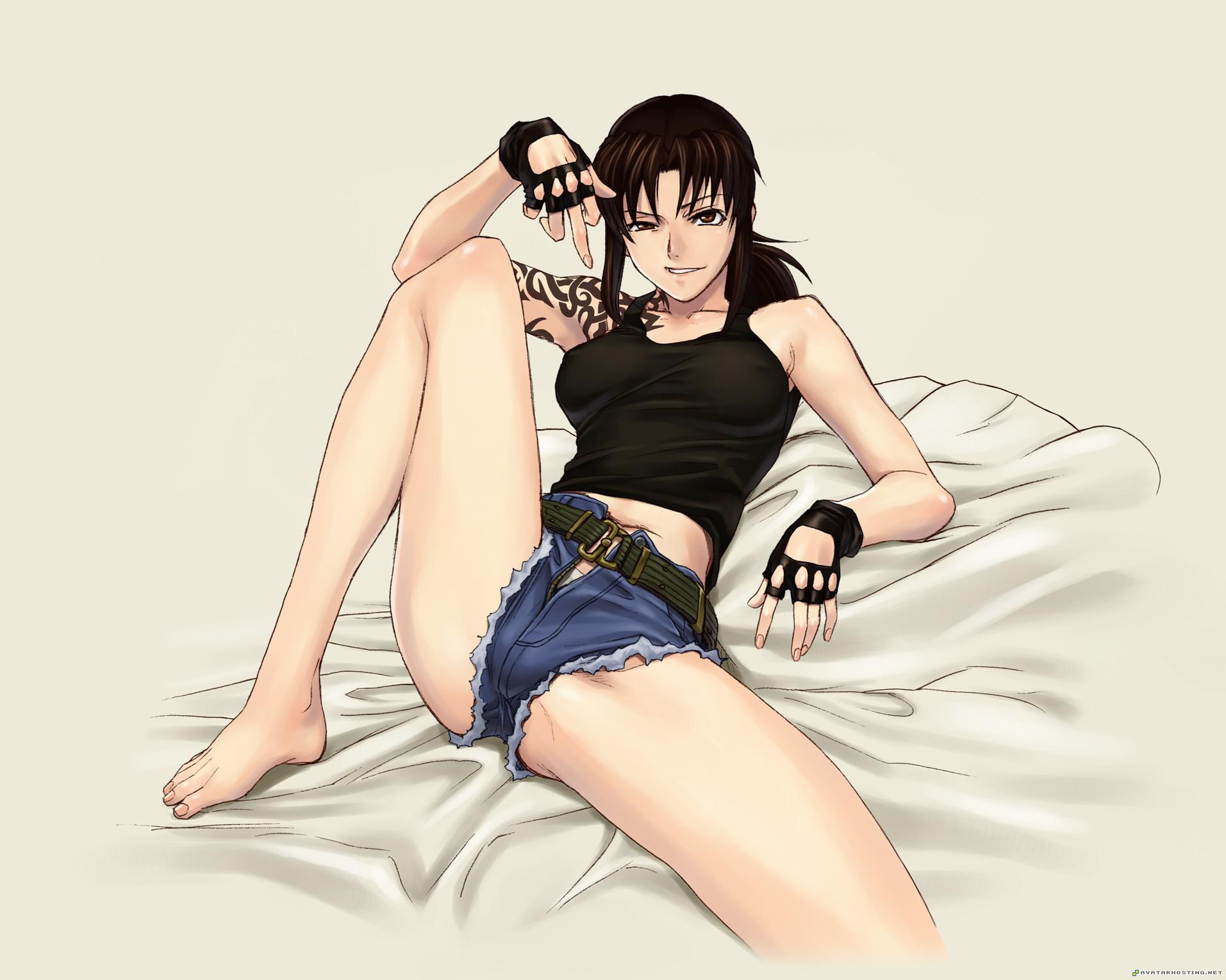 Sexy legs on girl cartoon Black_Lagoon_05