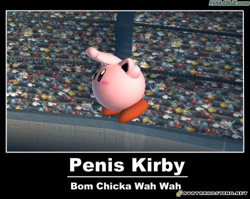 Kirby halolzcomsupersmashbrosbrawlpeniskirby