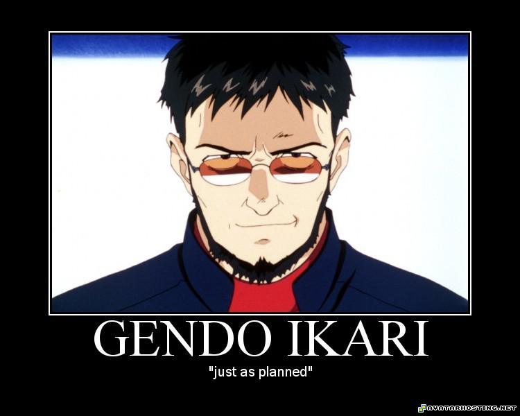 Gendo Ikari gendou_justasplanned