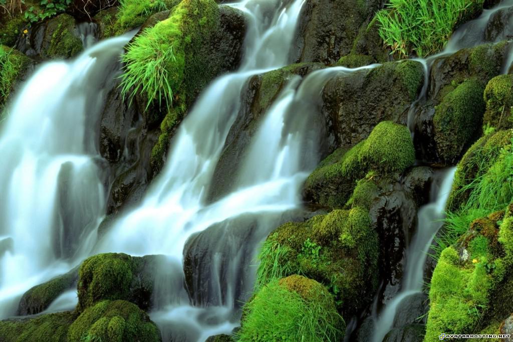 cascading waterfall at ben dearg isle of skye scotland cascadingwaterfallatbendeargisleofskyescotland