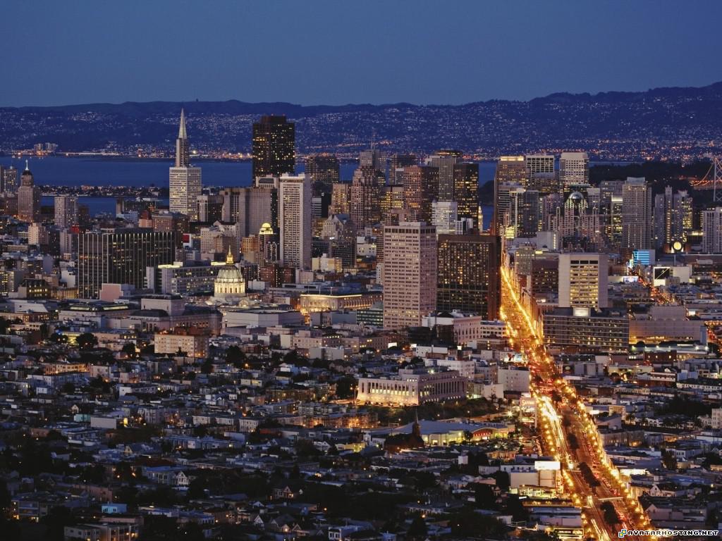 San Francisco Skyline from Twin Peaks at Dusk SanFranciscoSkylinefromTwinPeaksatDusk