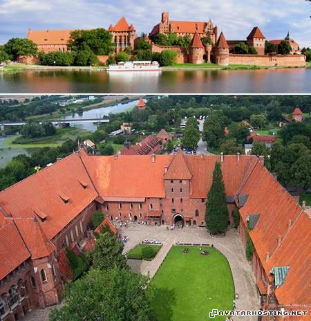 watercolor paintings landscape oil painting avatar costume a435_Malbork