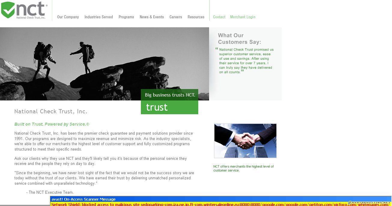 malitios virus warning hacked site virus