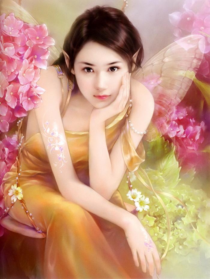 oil painting animated avatars prints chinese_girl07