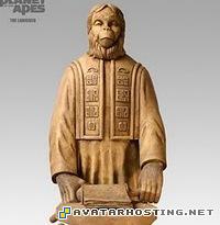 ebay image watercolor artist canvas prints Planet_Apeslawgiverstatue