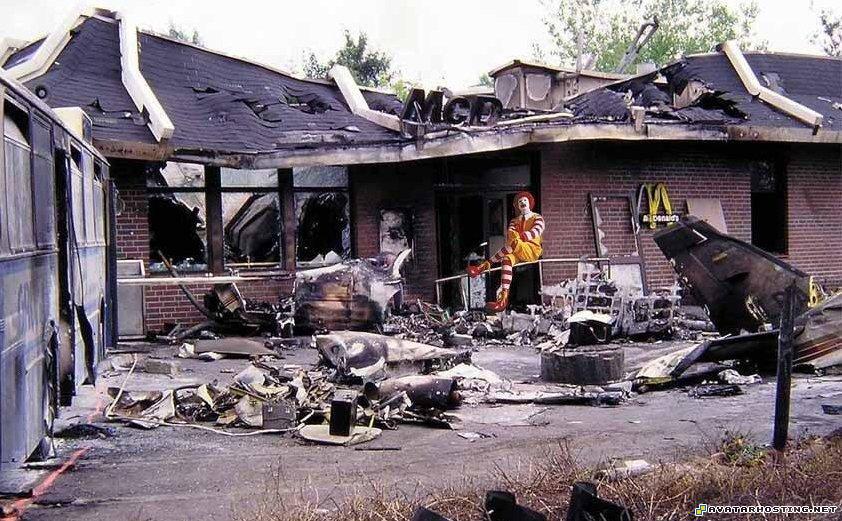 burned mcdonalds mcdonalds