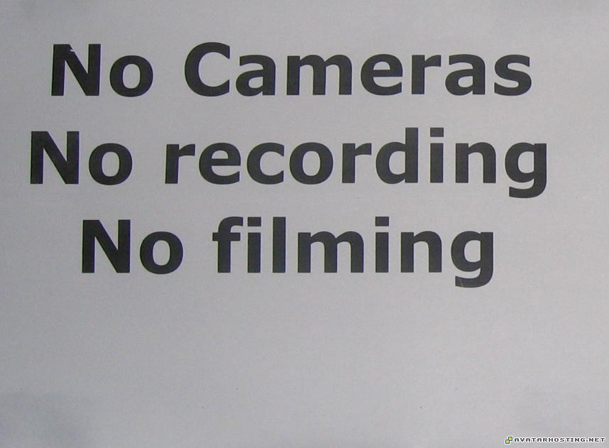 no camera no recording no filming avatar