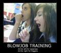 Jokes/Fun blowjob trining